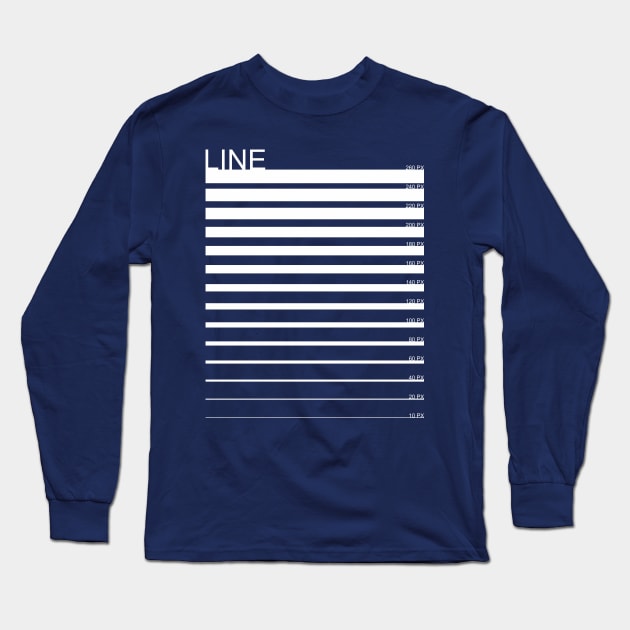 Line Long Sleeve T-Shirt by ganola